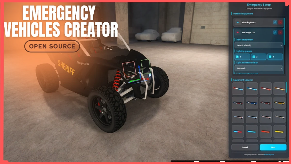 Emergency Vehicles Creator FiveM | Police, EMS & Service Vehicle Builder | Open Source